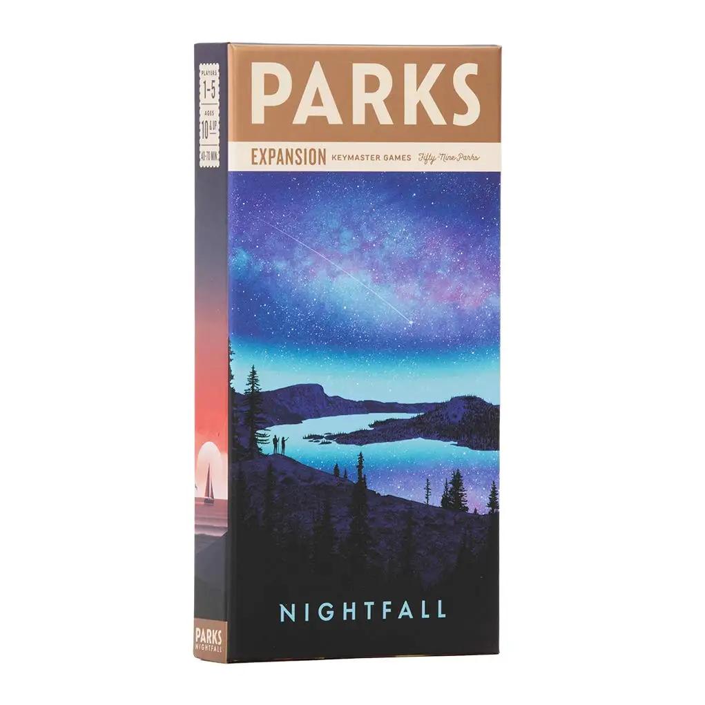Parks: Nightfall 확장-공원 보드 게임에 캠핑 및 야간 테마 공원 추가